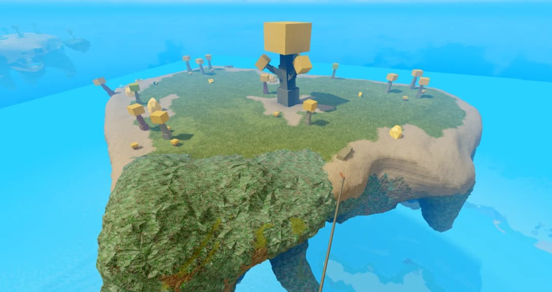Sun Island and its yellow trees